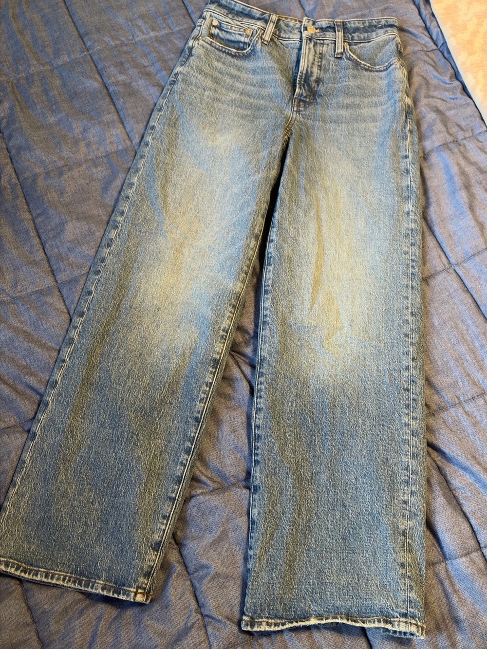 Madewell Vintage Wide Leg Light Wash Denim Jeans